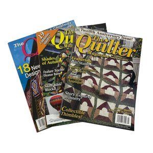 The Quilter Magazine 2001/2003/2005 Lot of 3 Quilting Crafting